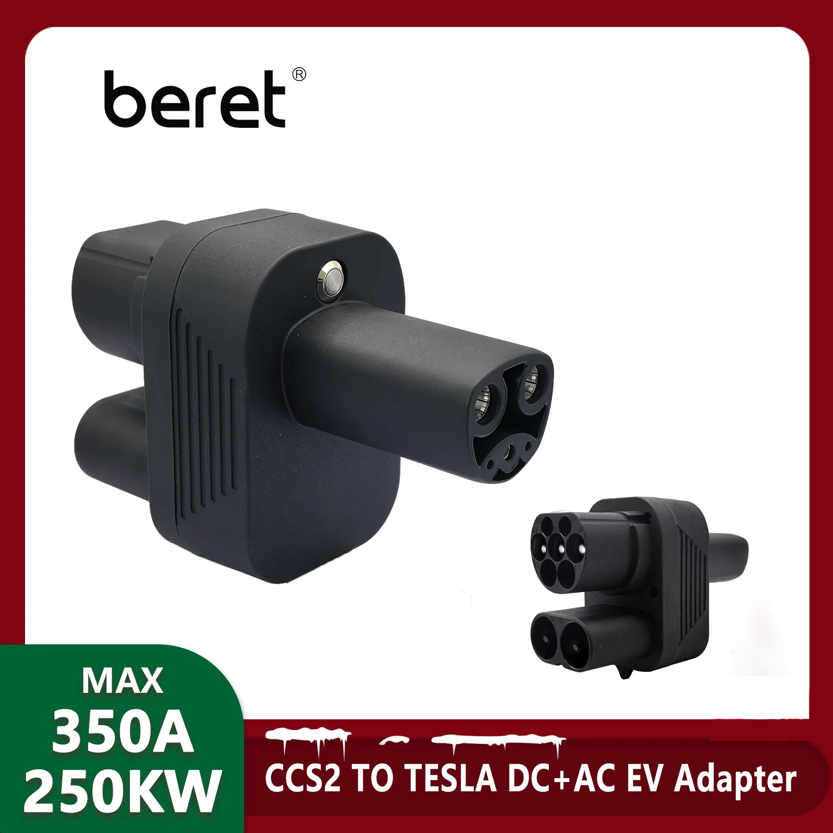Ev Charger Adapter - BERET CCS2 To Tesla EV Charger