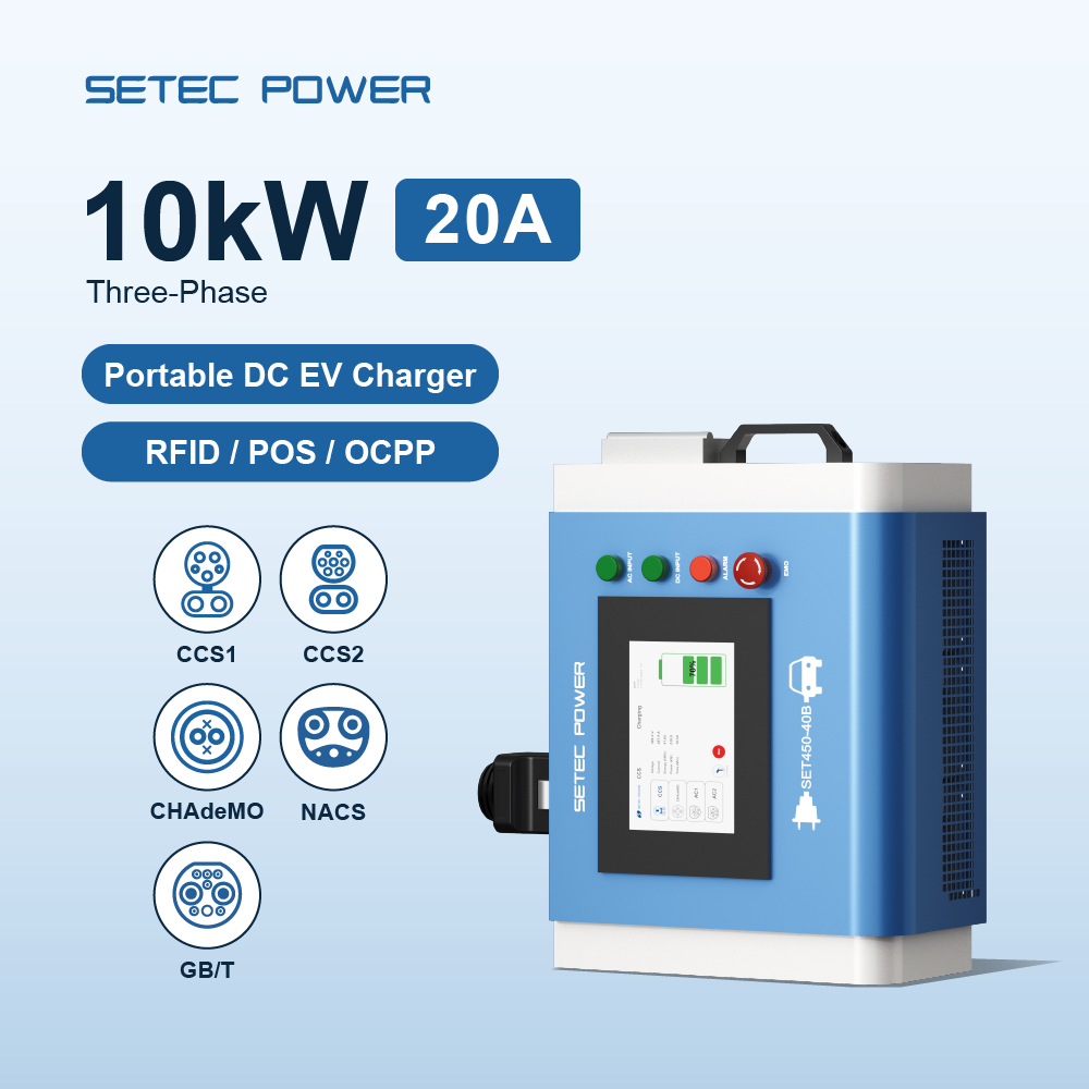 Home Ev Charger - Travel Home 10kW High-Speed Portable Mobile