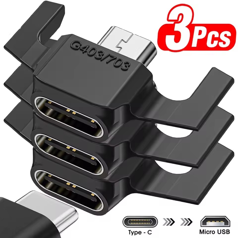 Type 2 Charger - Micro USB To Type-C Charging Adapter