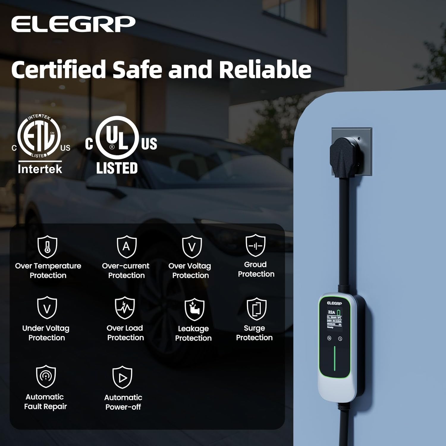 ELEGRP 32 Amp Portable Electri - Home Ev Charger review and price