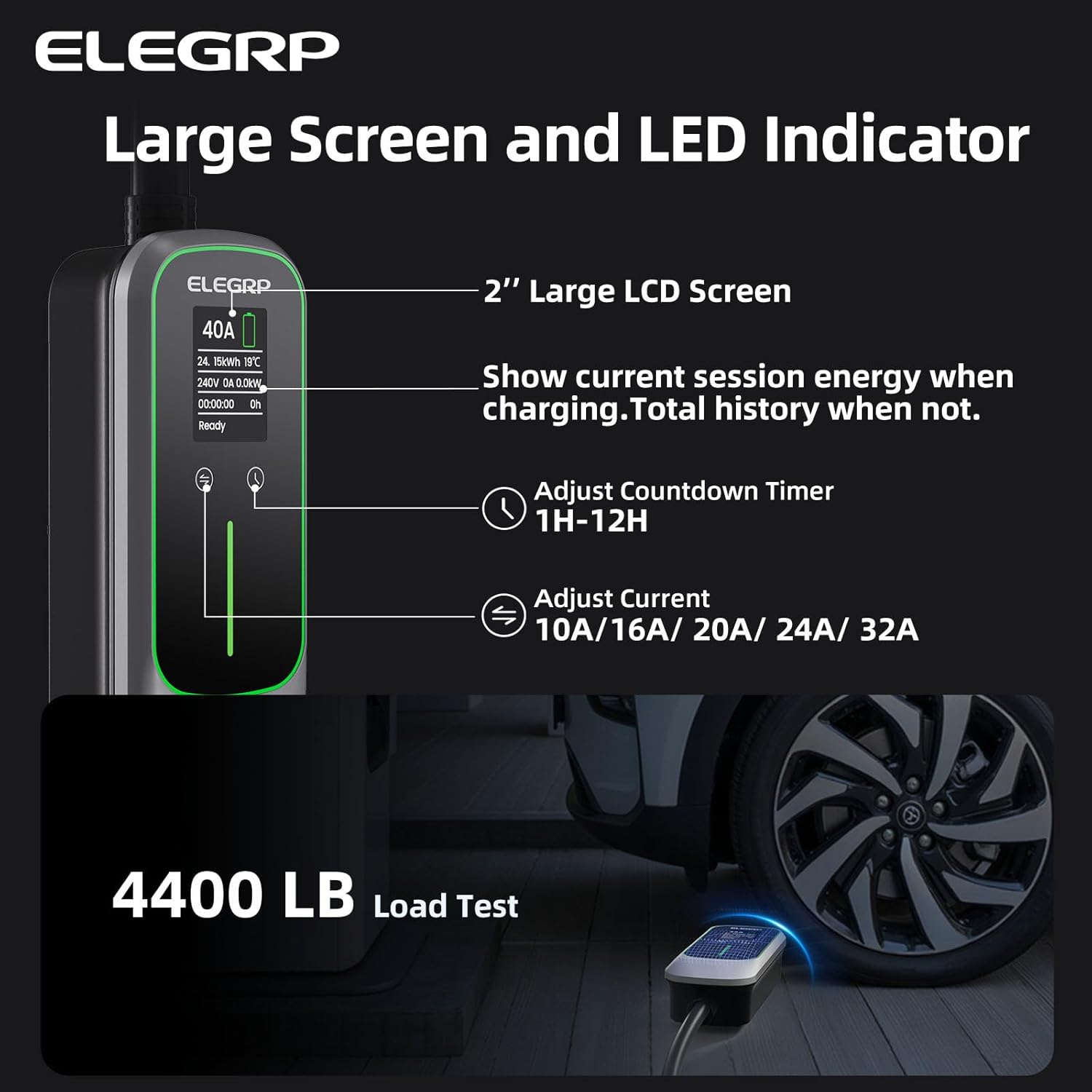 ELEGRP 32 Amp Portable Electri - Home Ev Charger review and price