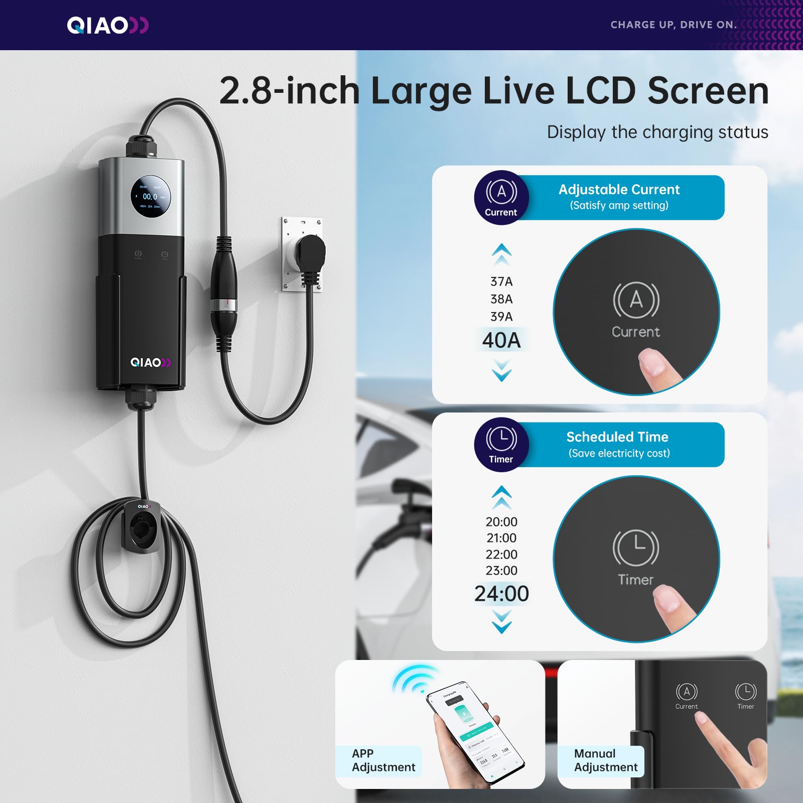 QIAO Level 2 EV Charger SAE J1 - Ev Charger Adapter review and price