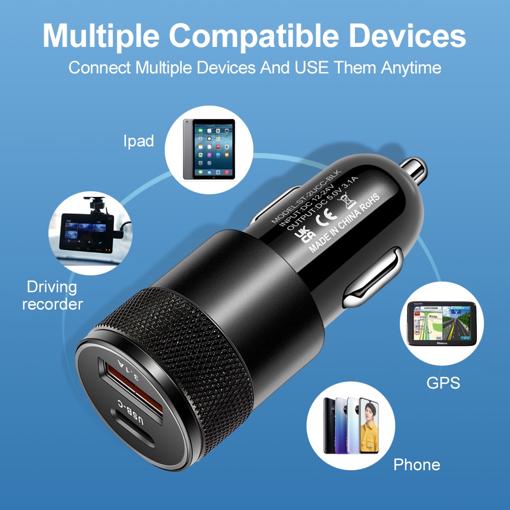 66W USB Car Charger Type C Fas - Fast Ev Charger review and price