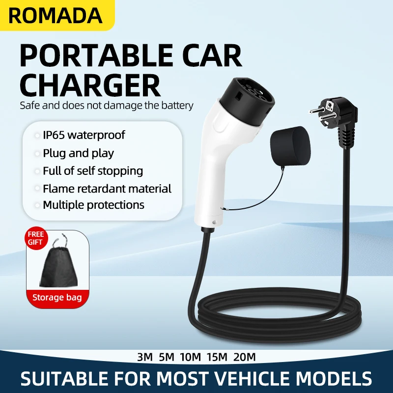 ROMADA 3.5KW 16A EV Portable C - Ev Charger Adapter review and price