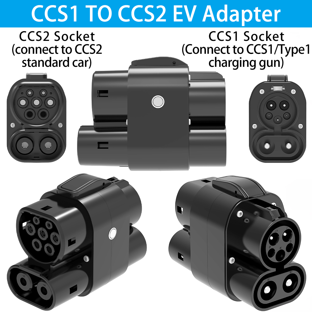 CCS1 to CCS2 EV Adapter AC+DC  - Ccs2 To Ccs1 Fast Charge Adapter 250Kw review and price